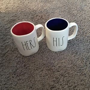 New Rae Dunn his and hers coffee mugs
